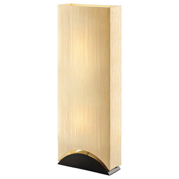 Sakura 42" Premium Shade Floor Lamp With Black Lacquer Wood Base