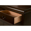Alpine Furniture West Haven 6 Drawer Wood Dresser in Cappuccino (Brown)