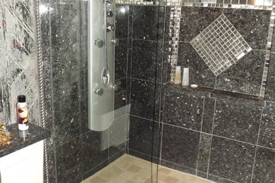 Example of a trendy bathroom design in Dallas
