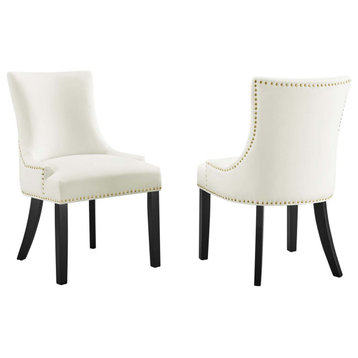 Modway Marquis Performance Velvet dining chairs Set of 2
