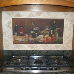 Evans "Wine and Cheese Still" Tile Mural - Products