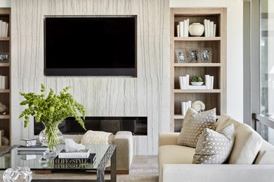 Inspiration for a contemporary family room remodel in Phoenix