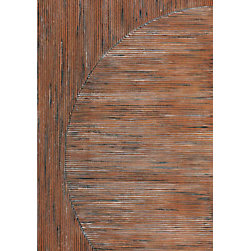 Japanese Style Hand Carved Mahogany Single Door, Left - Front Doors