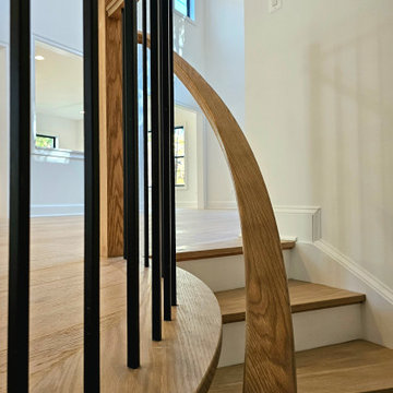 Project #110 | Beautiful Curved Staircase with Circular Balcony