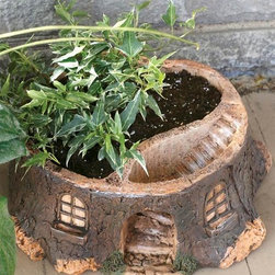 Enchanted Stump Planter - Outdoor Pots And Planters