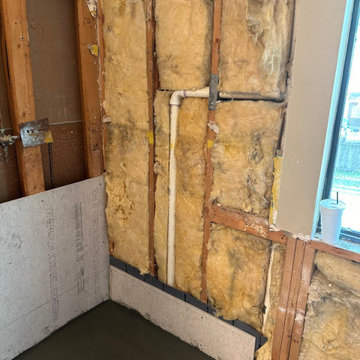 Build up of shower walls