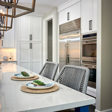 Brilliant Blue Kitchen Remodel - Fairbanks Ranch