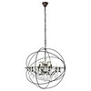 Urban Collection Pendent Lamp,  Shade,, Clear Shade, Dark Bronze