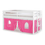 Bed Color: White, Tent: Pink