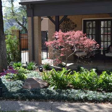 Shady front yard landscaping