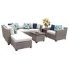 Florence 8 Piece Outdoor Wicker Patio Furniture Set 08g