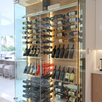 Landings Chrome Acrylic Wine Wall