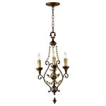 Cyan - Meriel 3-Light Chandelier - Warm your home with this charming three-light antiqued sienna chandelier. Accented with curlicue wrought iron supports and beautifully draped beaded strands, this fixture boasts a romantic look. Each of its three lights are decorated with faux-candlewax detailing that adds a subtle touch of vintage appeal. The Meriel 3lt Chandelier by Cyan. Cyan Designs combines unique designs with high-end materials to bring you the very best home decor in the business. When you order a product engineered and manufactured by Cyan Designs, you're guaranteed to get a product that is built to last for years and years to come. This product will come in ship-safe packaging materials and will sure to impress!