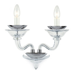 Inviting Home Inc. - Mamzelle Crystal Glass Sconce - Wall Sconces