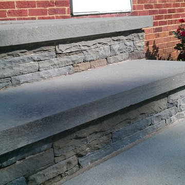 Flagstone walkway and treads
