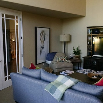 Louisville Family Room wall with 8' French Doors