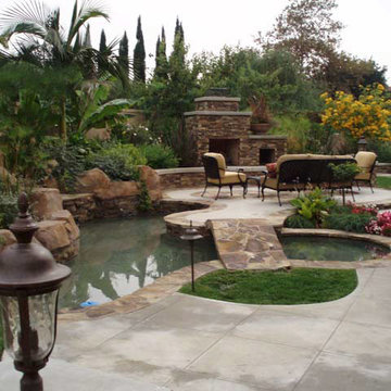 pools, bbq, spa, ponds, water features, waterfalls, hardscapes, firepits, custom