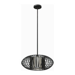 Fredrick Ramond - Fredrick Ramond Vibe 1 Light Mini-Pendant, Black - FR32557BLK - Pendant Lighting