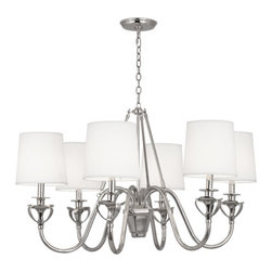 Robert Abbey Seine Chandelier, Polished Nickel - Chandeliers