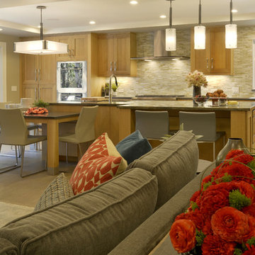 An Inviting, Family-Friendly Kitchen & Living Space