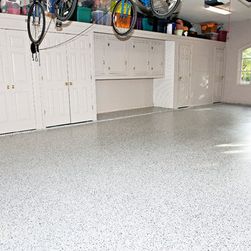 Epoxy coated garage "Grey Blend"