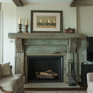 Colored Fireplace Mantels