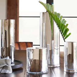 SILVER MONROE VASES - Vases