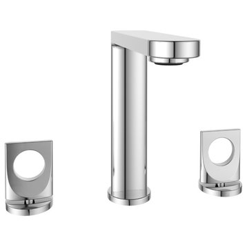 Fresh Widespread Faucet Knobs and Drain, Polished Chrome