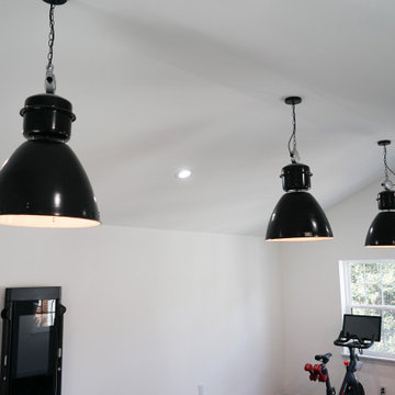 Alexandria, VA: Detached Car Garage with a Second Floor Workout Room