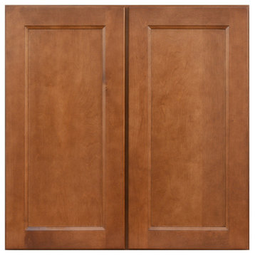 Sunny Wood ESW3030-A Ellisen 30" x 30" Double Door Wall Cabinet - Amber Spice