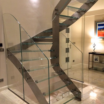 ELITE : Escalier inox et verre / Glass and stainless steel stairs (2)