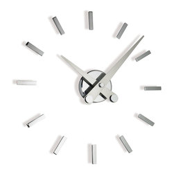 Pun Suspensivos 12i Steel Wall Clock - Wall Clocks