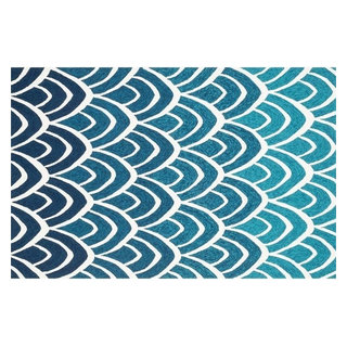 Hand Hooked Venice Beach Indoor/Outdoor Rug VENIVB-20BBML, 5'0