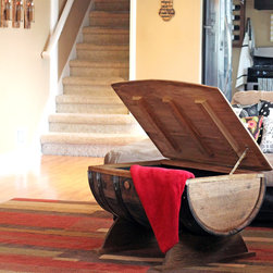 Barrel Coffee Table, Coffee Table, Whiskey Barrel Table, Barrel Table - Coffee Tables