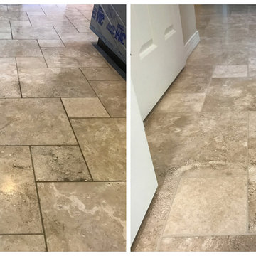 Travertine Cleaning, Polishing & Grout Color Seal Tempe, AZ