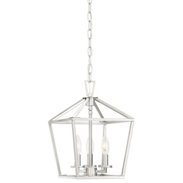 Townsend 3-Light Foyer Pendant, Bronze, Satin Nickel