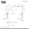 VIGO Branson Pull-Out Spray Kitchen Faucet With Deck Plate, Stainless Steel