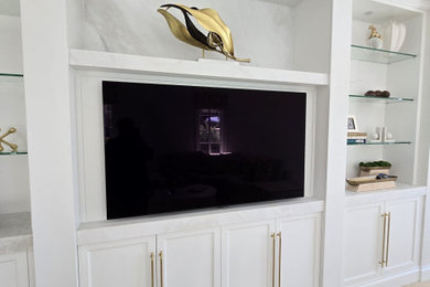 Example of a family room design in Miami