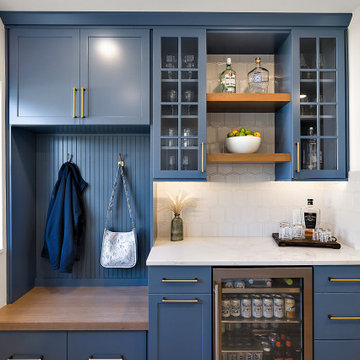 Showplace EVO Pendleton Kitchen in Smokey Blue and Quartersawn Oak Sable