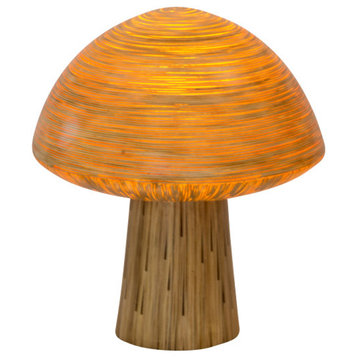 Ixapa Mushroom Lamp With Pitrit Decoration, Medium