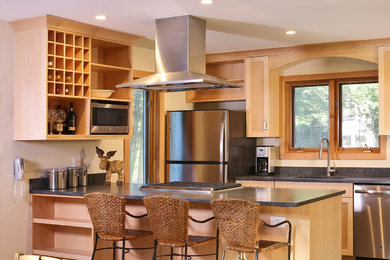 Kitchen - transitional kitchen idea in New York
