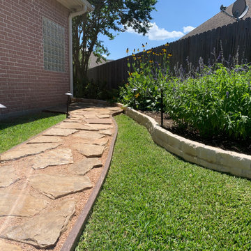 Flagstone Stepping Stones with Decomposed Granite