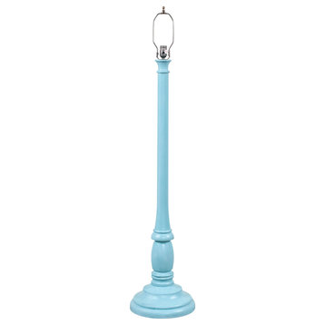Irvins Country Tinware Brinton House Floor Lamp Base in Misty Blue