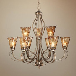 Bronze with Silver and Gold Highlights - Chandeliers
