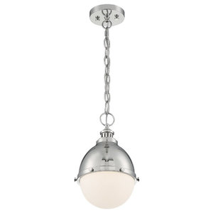 Nuvo Lighting 60/7033 Bellcap Gloss Black/Silver Finish 1 Light Small Pendant Nuvo Lighting 60/7033 Bellcap Gloss Black/Silver Finish 1 Light Small Pendant