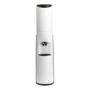 Pacifik High-Tech Water Cooler, White With Black Trim, Room Temp and Cold Water