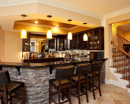 Stone Bar  Front  Ideas  Pictures Remodel and Decor