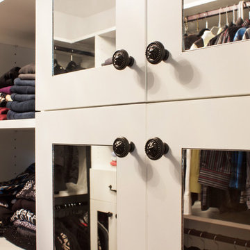 Mirrored Cabinet Doors for a Brighter Closet