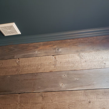Wainscoting & Reclaimed Wood Bathroom