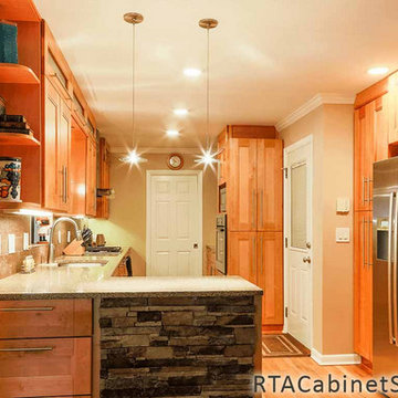 Honey Spice Pre-Assembled Cabinets